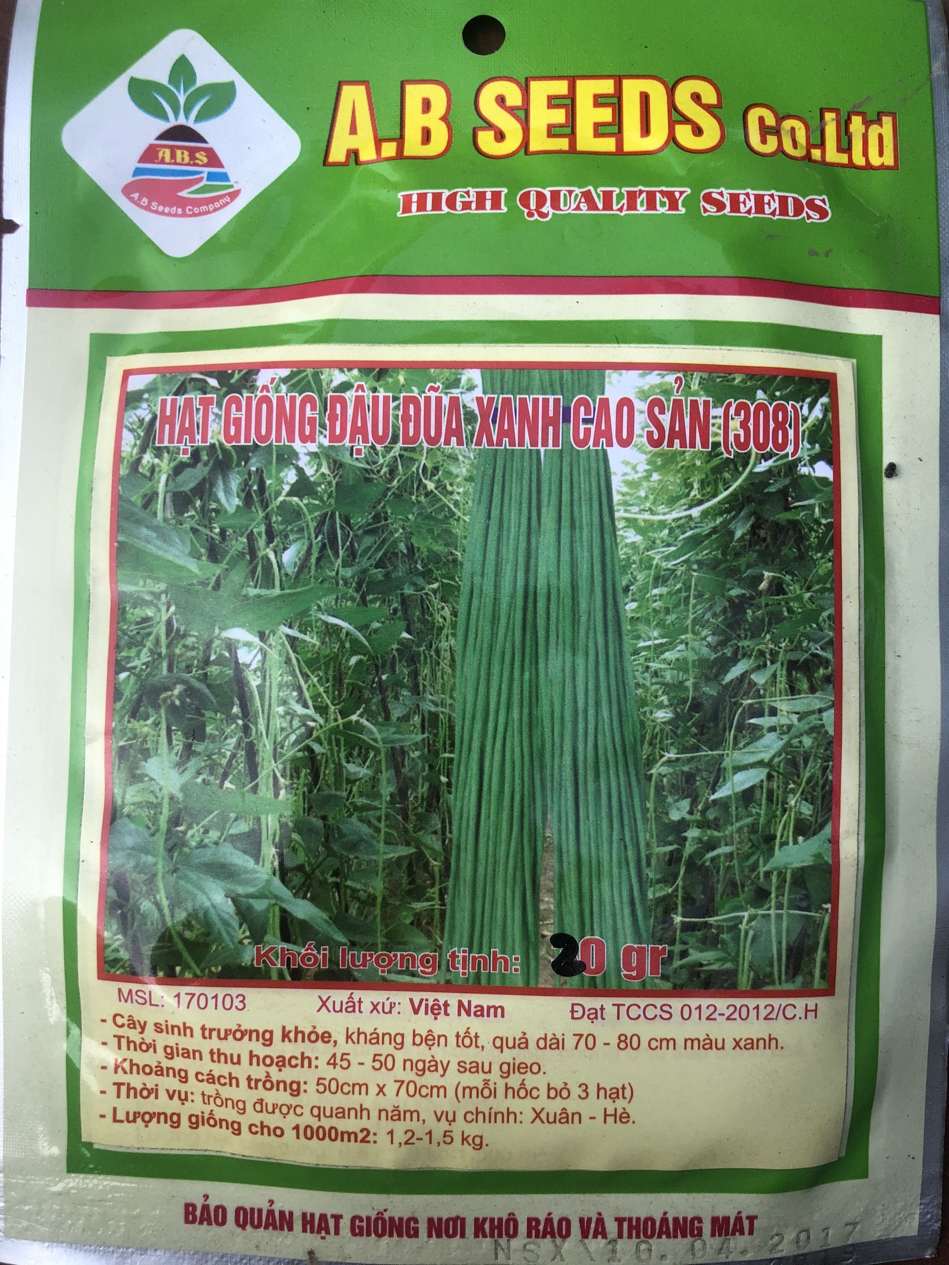 Hạt Giống Cây Đậu Đũa